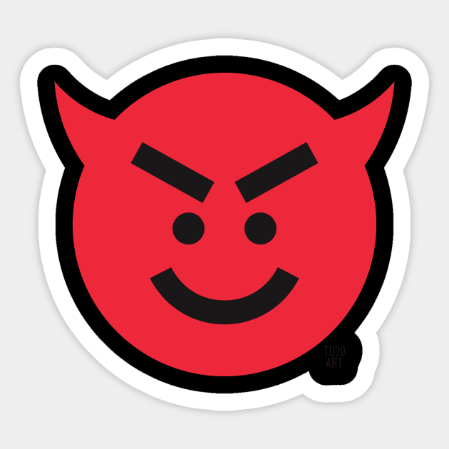 devil Sticker by toddgoldmanart